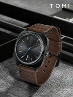 TOMI T-084 watch in Dark Brown
