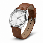 TOMI T-084 watch in Brown Silver