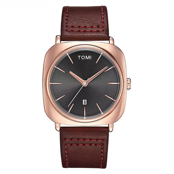 TOMI T-084 watch in Maroon