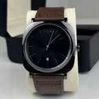 TOMI T-084 watch in Dark Brown